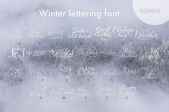 Police Winter lettering